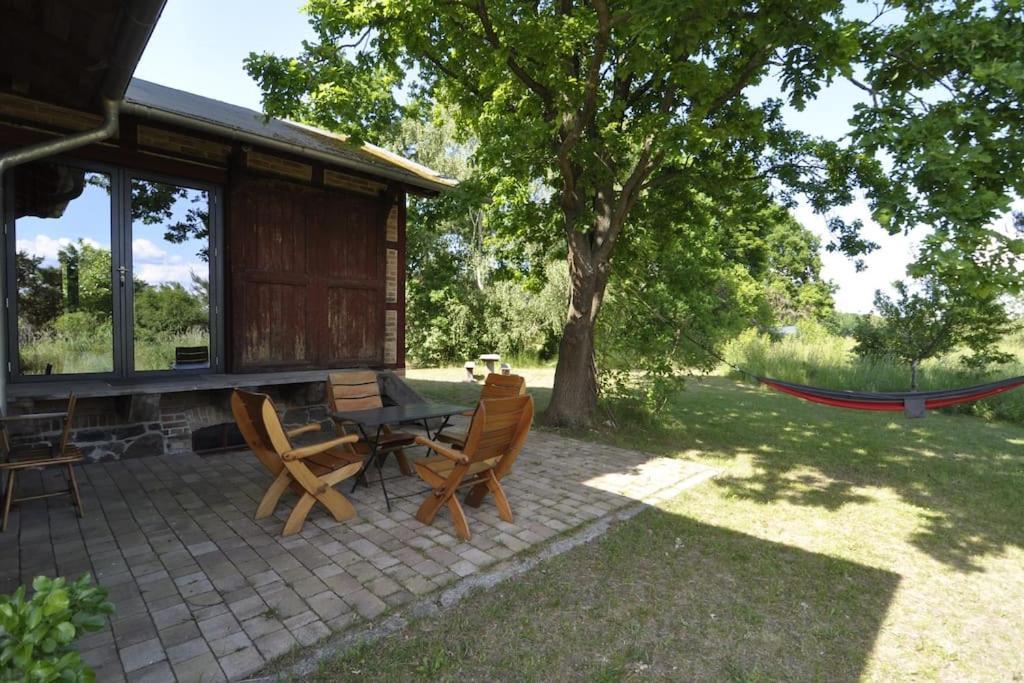 Romantisches Studio Am Waldesrand Mit Gartensauna Schwarz Eksteriør billede